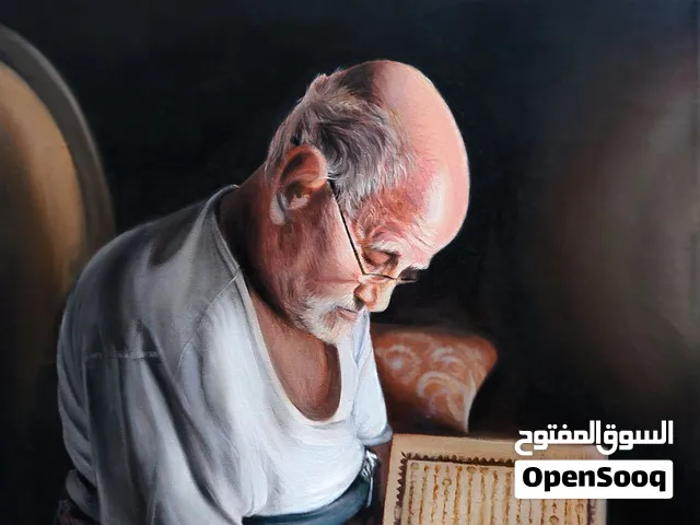 رسم لوحات فنية بجميع انواع الخامات