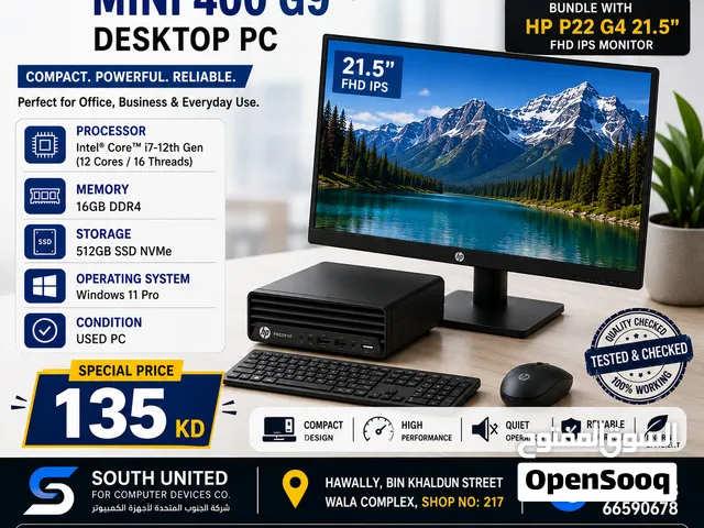 used hp prodesk 400 g9 tiny pc