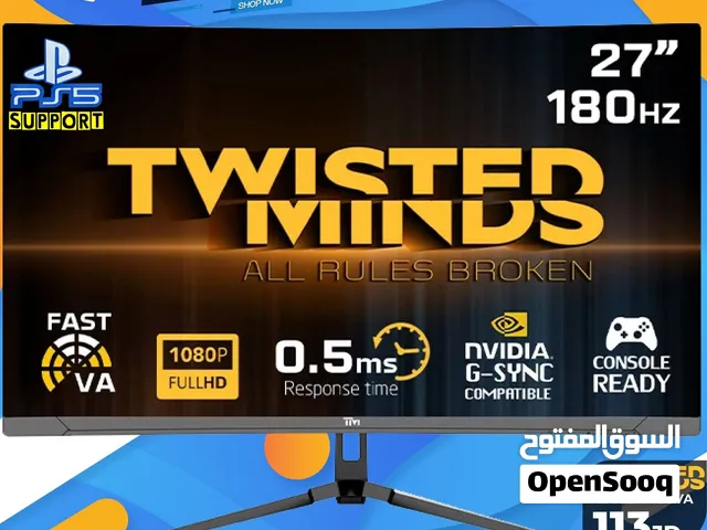 شاشة كمبيوتر جيمنج Monitor Gmaing Twisted 27inch 180Hz بافضل الاسعار