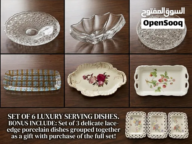 Set of 6 Vintage & Decorative Serving Dishes (+ Bonus Gift)