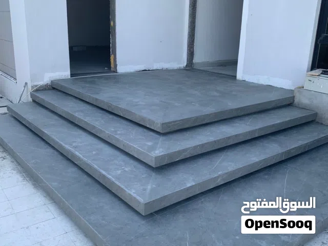 درج خارجي درج داخلي رخام برسلان جرانيت مغاسل برسلان حجر طبيعي جدران -باركت آلماني موجود مع تركيب