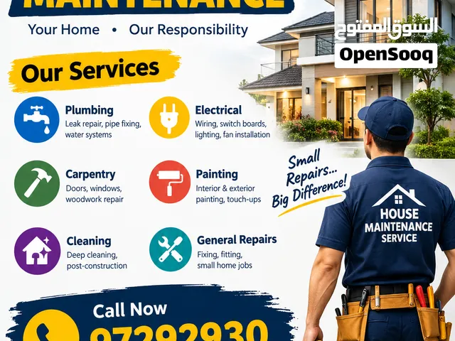 House Maintenance Services Professional Home Repairs & Maintenance Your Home, Our Responsibility!