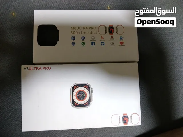 ساعه كسر زيرو M8 ALTRA PRO بدون خدوش سيلفر اقرب للذهبي مع العلبه واستيراب هديه باللون الكحلي ازرق ف