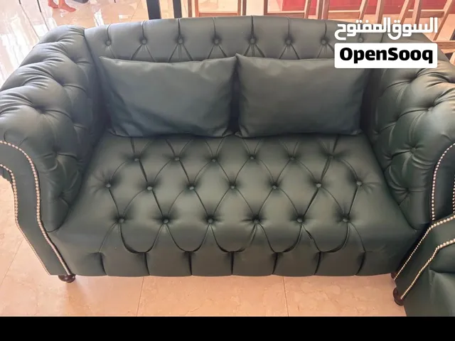 Custom made chesterfield style leather