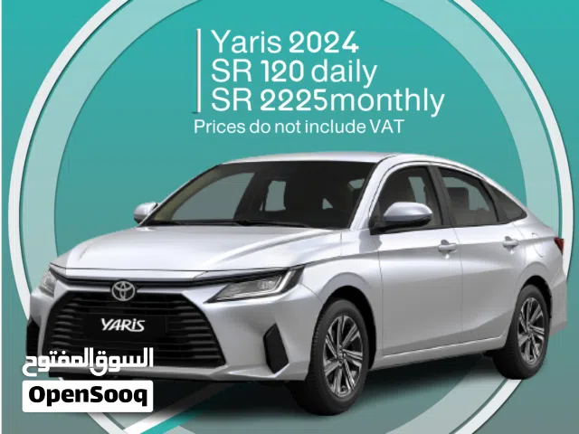 Toyota Yaris 2024 for rent in Dammam - Free delivery for monthly rental