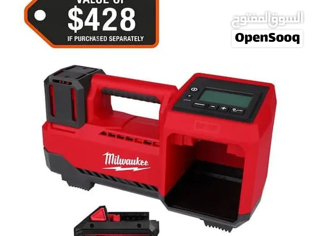منفاخ إطارات ميلووكي اللاسلكي الأصلي (Milwaukee M18 Inflator)