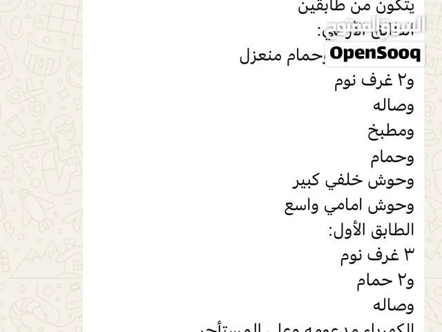 للايجار منزل في مدينة حمد دوار 19 على زاوية