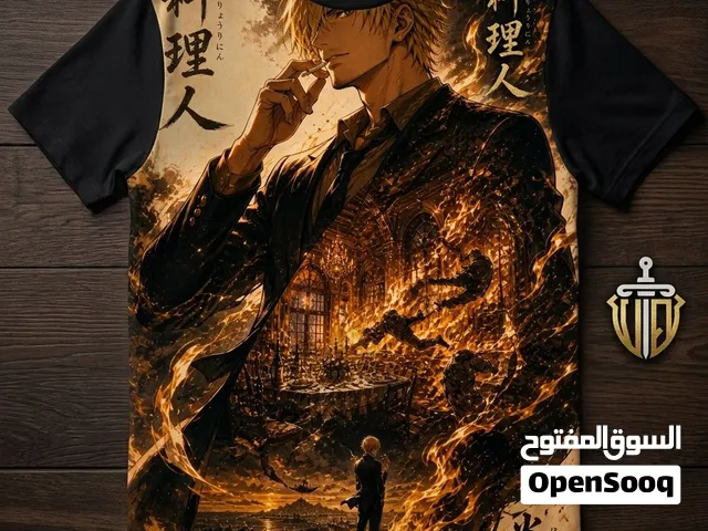 تيشيرت هودي انمي سانجي روجر فخم جديد كل القياسات Vanguard