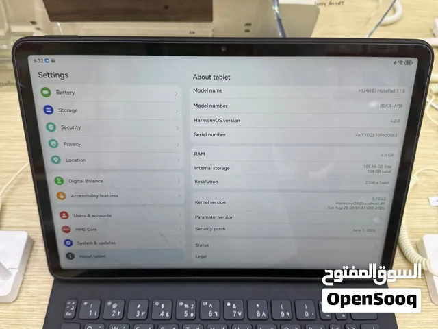 هواوي ميت باد 11.5 128GB كسر خفيف ف الشاشه الخارجيه