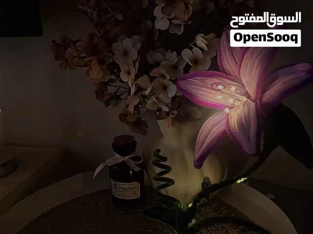 أباجورة الوردة المصنوعة يدوياً(lamp)