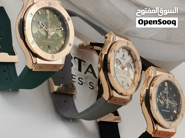 الانيقة ساعة هوبلو ...  ستوب ووتش...  لون روز جولد.... متوفرة الان