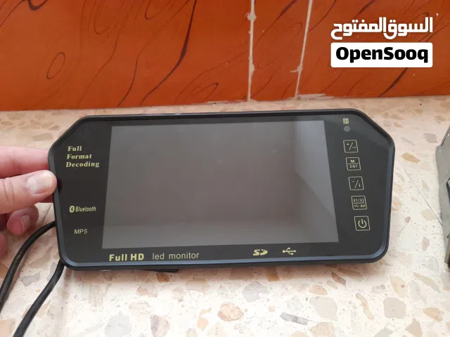 شاشة مرايا مع بلوتوث ومدخل USB وكاميرة رجوع للخلف full Hd