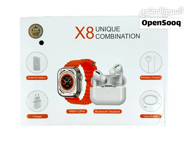 بوكس سماعات وساعة الترا x8
