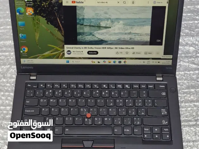Touchscreen lenovo ThinkPad T470s core-i7-7th GEN 8GB RAM-256GB SSD Good Battery