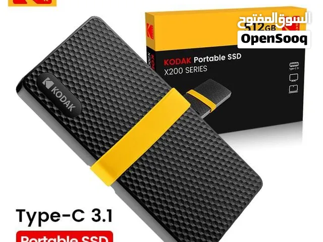هارد KODAK SSD سعة 512 جيجابايت خارجي - شركة عالمية وسرعة فائقة لجهازك !