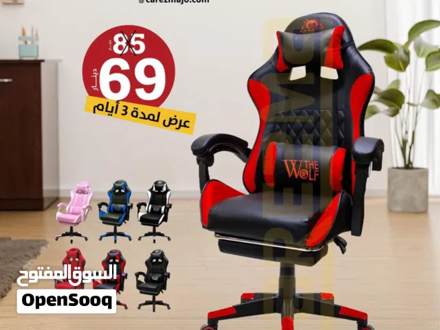 كرسي جيمنج طبي متعدد المواصفات جلسة مريحة WOLF الاصلي ظهر متحرك وايدي مبطنة وباقل سعر