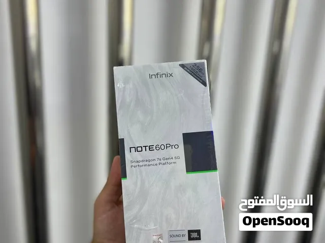 Infinix note 60 pro 8RAM / 256GB 	 	  جديد مسكر بالكرتونة  كفالة الوكيل الرسمي وشركتنا 3 سنوات