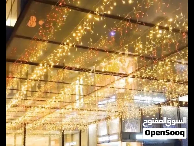 نشرة ضوئية - اللون ابيض - إنارة وإضاءة - مثالية للواجهات، الأسطح، الشرفات والمناسبات
