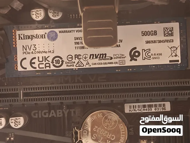 للبيع: هارد SSD سريع جداً (Kingston NV3 M.2 NVMe - 500GB)