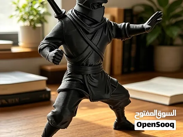 مجسم مقاتل الساموراي الأسود  ديكور مميز لعشاق الأنمي والألعاب
