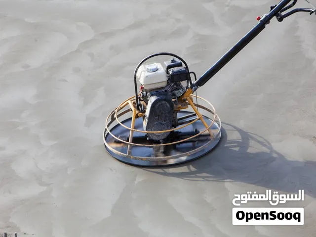 صبة مروحة (Power Trowel)، صبة ميزانية (Concrete Leveling)، صبة الأرضيات (Floor Casting)، أعمال الإ