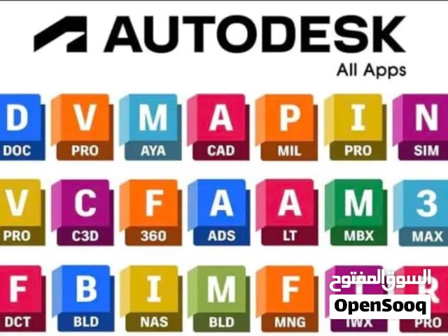 Autodesk software (revit, fusion, autocad and more!)