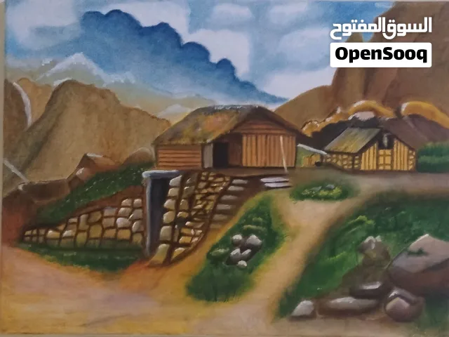Handmade painting  The Forgotten Sanctuary