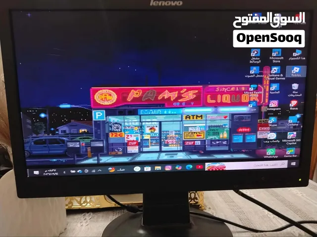 شاشة Lenovo اصليه مستعمل بحالة ممتاز شغاله 100%