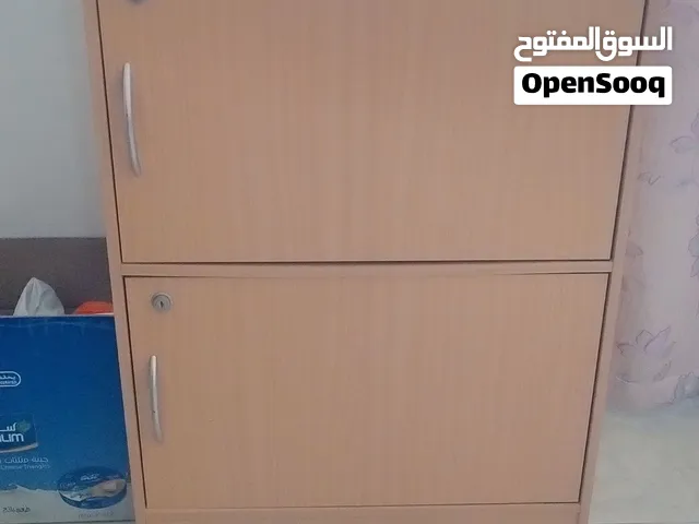 Wooden double door lockable storage cabinet