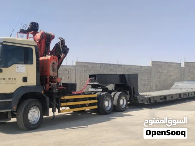 Man Truck 2007 125k mileage w/ Crane 12-ton, Low Bed, & Water Tank 36,000 Ltrs Capacity