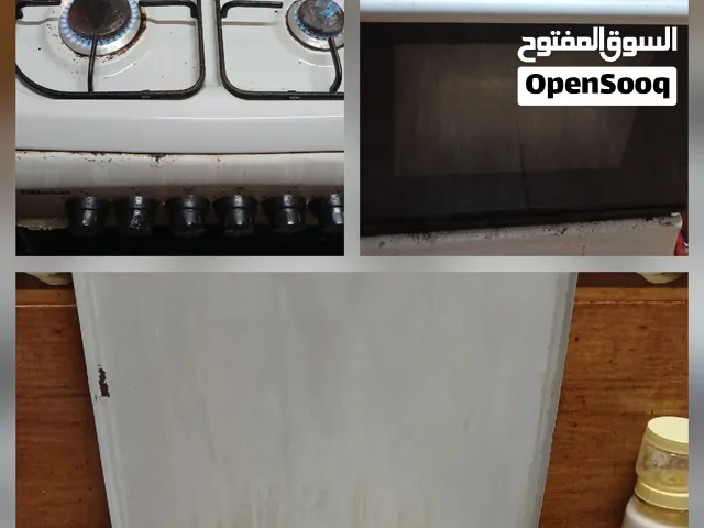 طباخة 4 عيون + فرن تعمل ممتاز