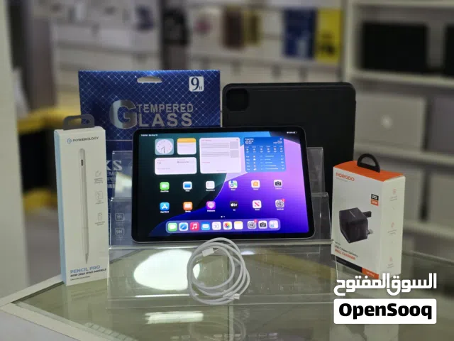 آيباد برو الجيل الثالث 11 أنش + قلم + شاحن + سلك + حماية شاشة