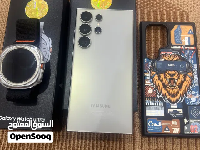 Samsung s24 ultra  256gb clean very good condition with Samsung watch ultra very good condition sell