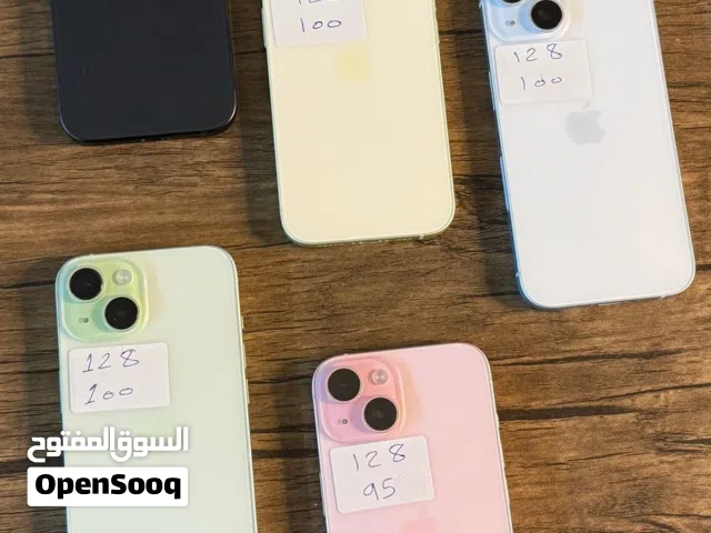 عرض الاثرياء موبايل iPhone 15 128GB بحال الوكاله مدخل خط وجميع الاجهزه بطاريات اصليه غير مرفوعه