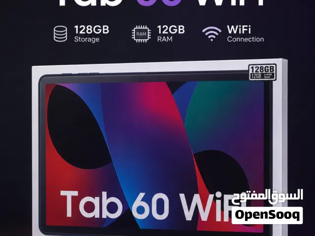 تاب 60 WiFi جديد مكفول من الوكيل شاشة 10.1 بوصة، 128GB، أداء ممتاز للدراسة والترفيه. متوفر توصيل