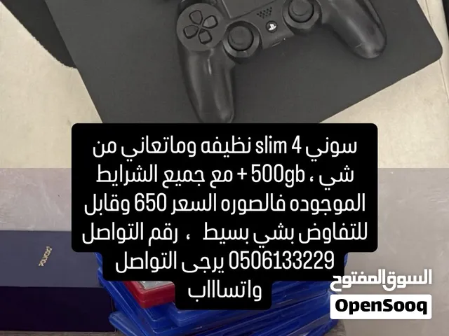 سوني 4 slim نظيفه وماتشتغل وايد