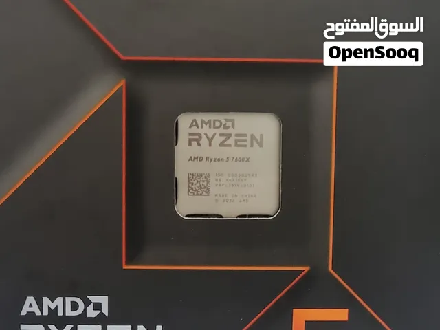 معالج رايزن AMD RYZEN 5 7600X 4.7GHZ جديد