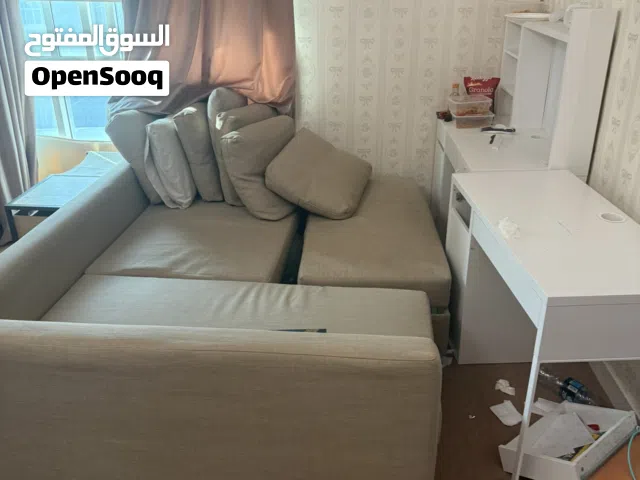 كنبة شكل L تتحول سرير