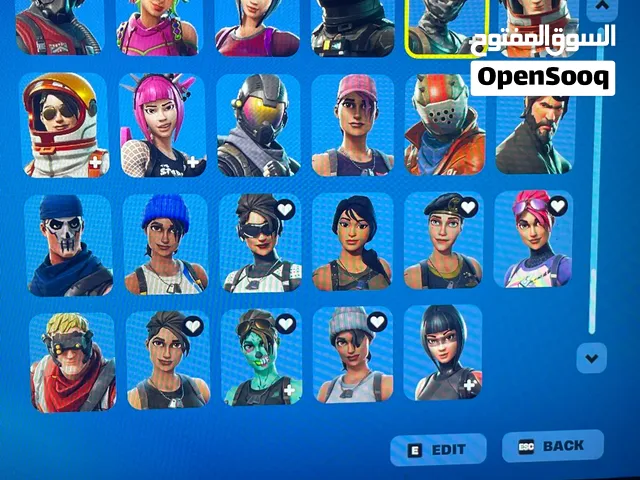 حساب فورت نايت نادر + مربوط بحساب روكيت نادر وراانك قراند قابل للمساومه بالمعقول