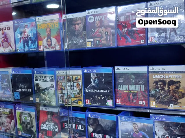 عروض العاب سيديات بلاي ستيشن فايف و فور مستخدم و الجديد