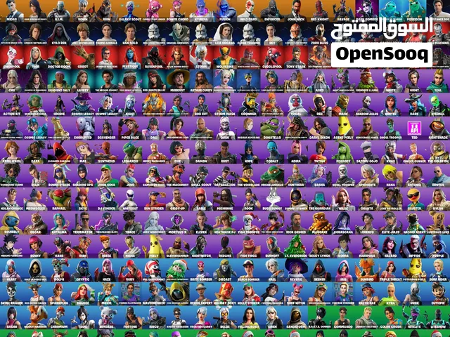 حساب فورت نايت ملغم سكنات شوب ونوادر