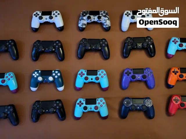 ذراعات تحكم بلايستيشن 4 وكالة وتجاري درجة اولى حسب الطلب باسعار مناسبة جديد ومستخدم