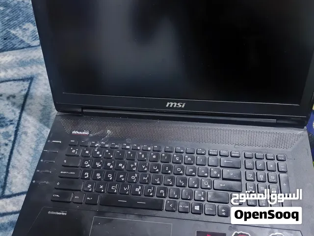 لابتوب MSI للبيع السعر 300 الف
