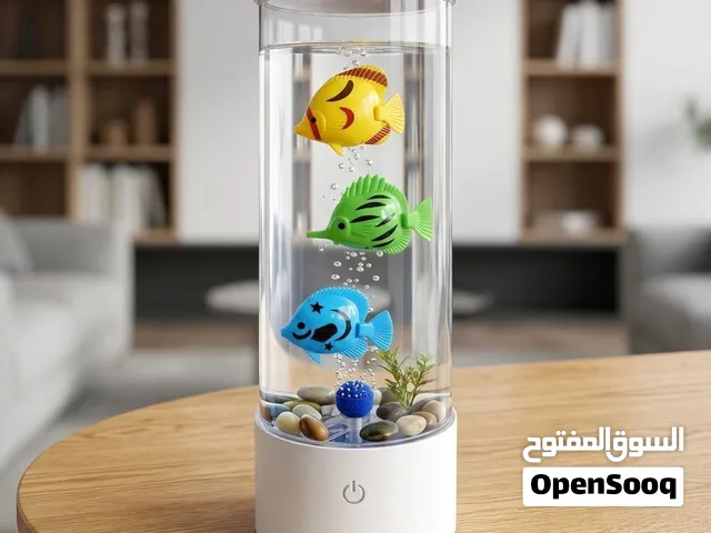 مصباح حوض سمك فقاعي LED - 16 لون - 4 أوضاع - تحكم باللمس - USB - 31×10سم - Generic