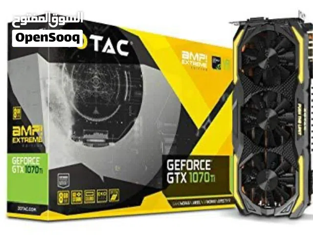 للبيع كرت شاشة GTX 1070 Ti AMP من شركة     ZOTAC