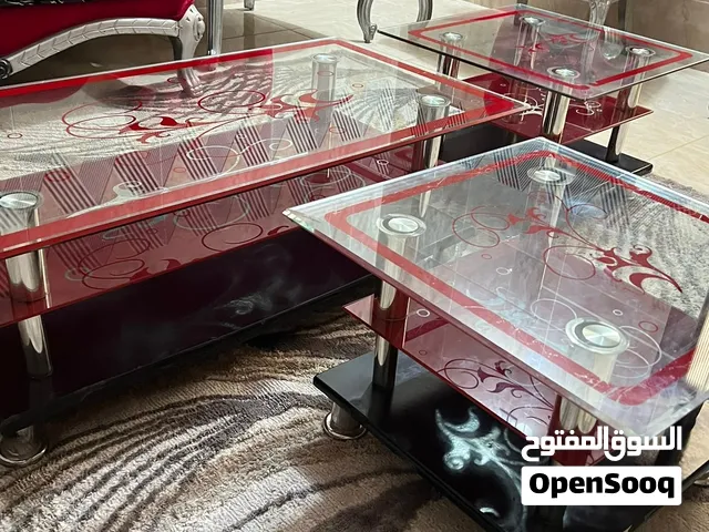 كنب 7 مقاعد خشب زان معو طاوله كبيره قزاز وطاولتين وسط قزاز و السجاد و11 مخده السعر 160 قابل لتفاوض