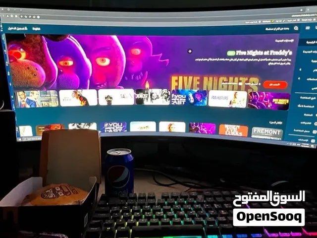 حاسبه دسكتوب للبيع (العاب , تصاميم ,مونتاج )مواصفات عاليه