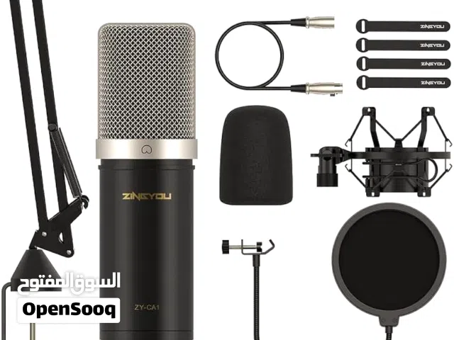 مايكروفون إحترافي للبث مباشر XLR يركب على كرت صوت مكسر صوت دو جودة عالية ZINGYOU