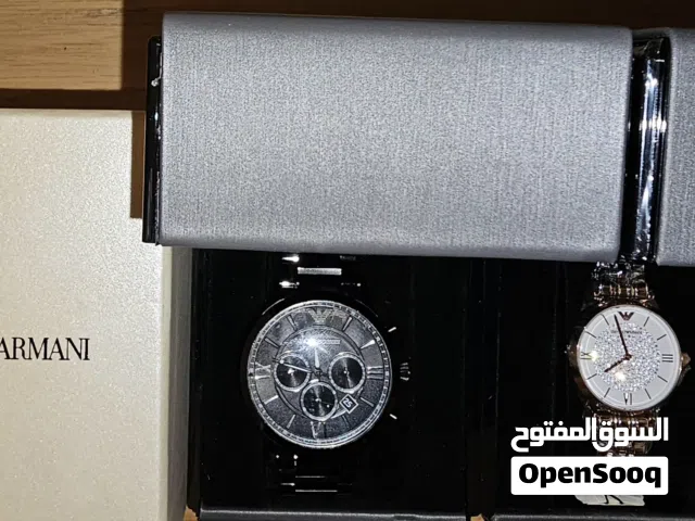 عدد 2 ساعه حريمي emporio armani