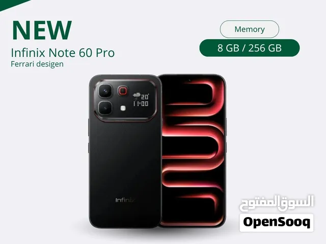INFINIX NOTE 60 PRO ( 256GB ) / RAM 8\12 NEW / انفينكس نوت 60 برو ذاكرة 256 الرام 8\12 الجديد